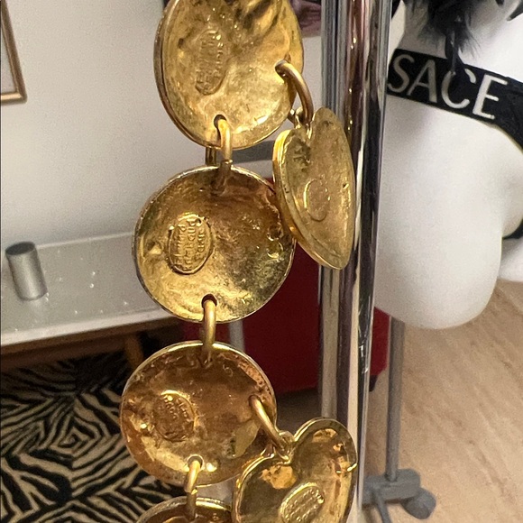 🎉HP🎉 Vintage EDOUARD RAMBAUD PARIS  Heart/Disc gold Belt - Picture 15 of 15